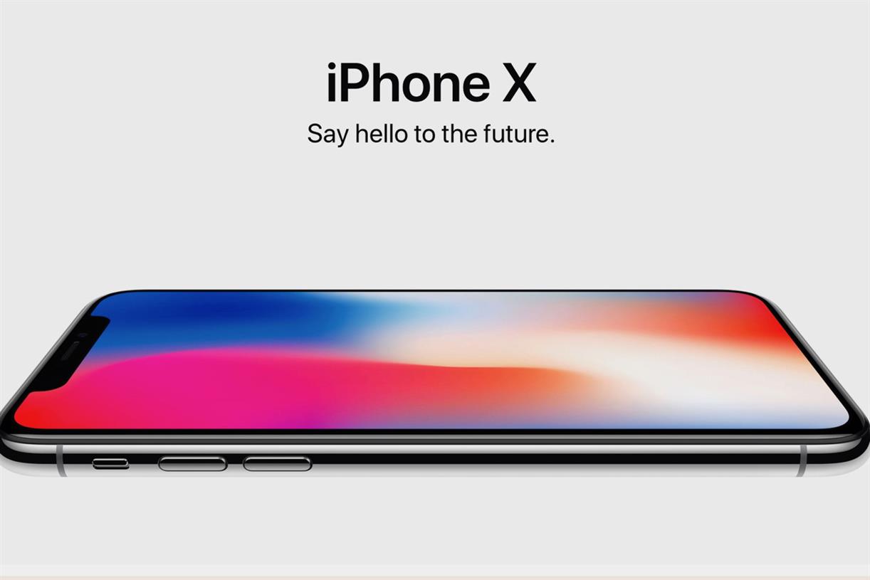 iPhone X ad from 2017