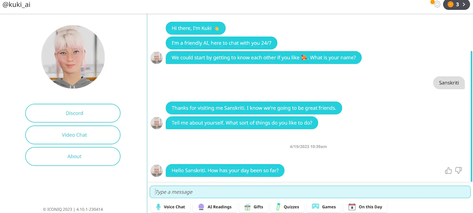 The Kuki chatbot helps users stay on top of their tasks