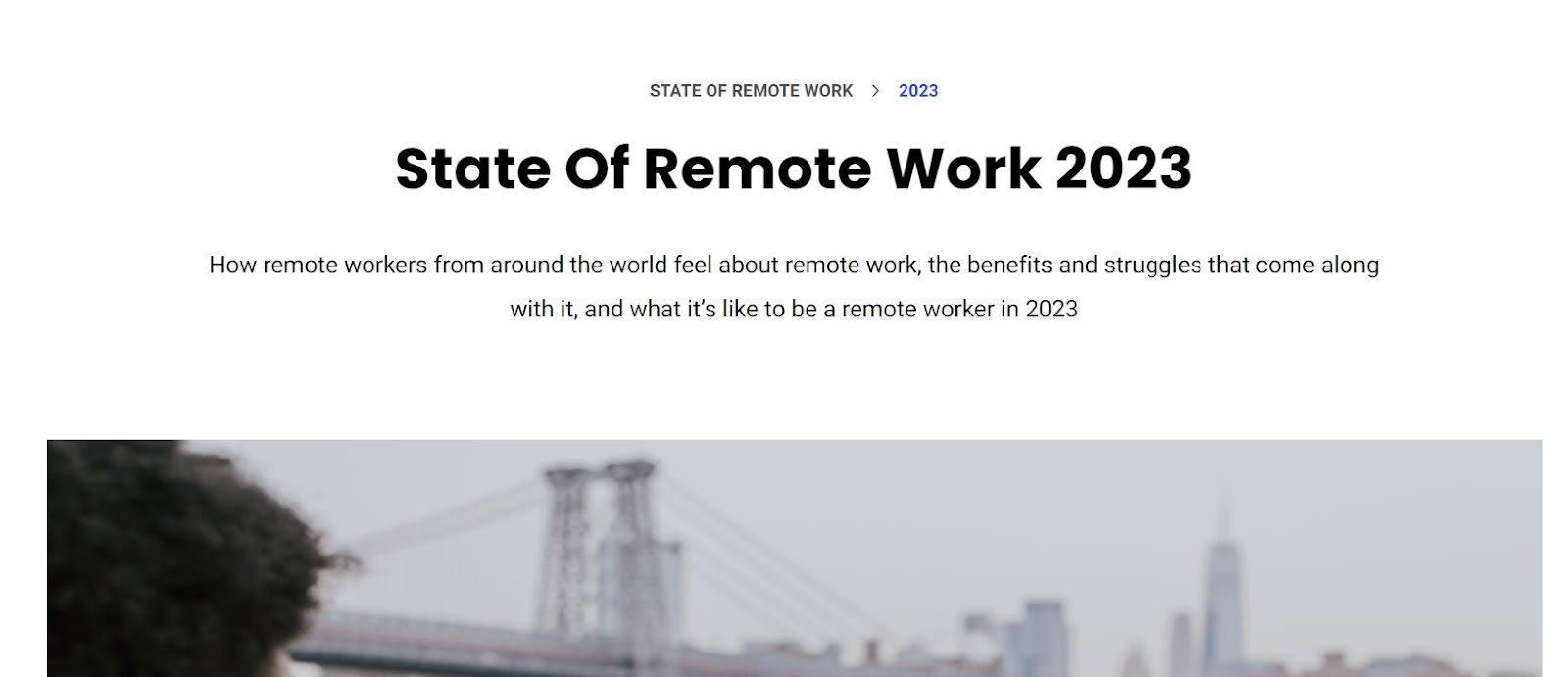 Buffer's State of Remote Work 2023 research